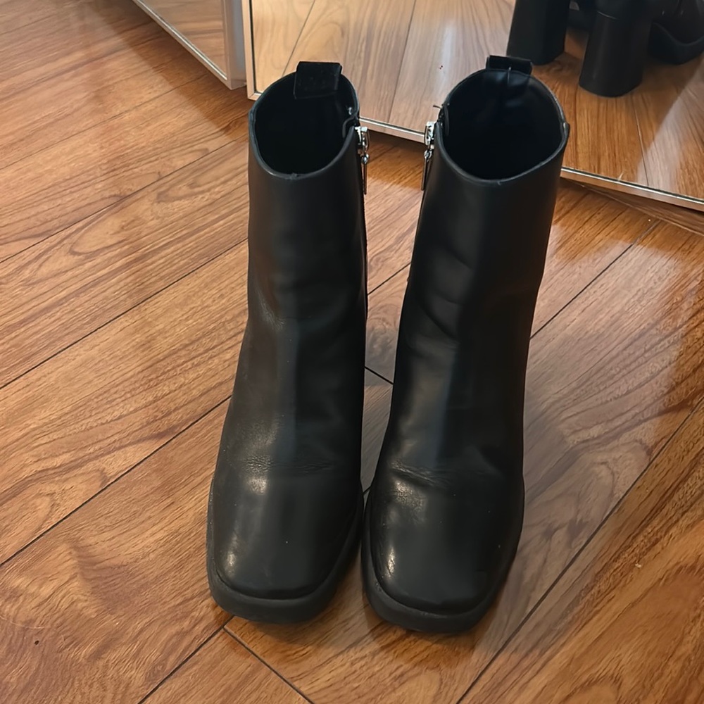 Schutz black bootie